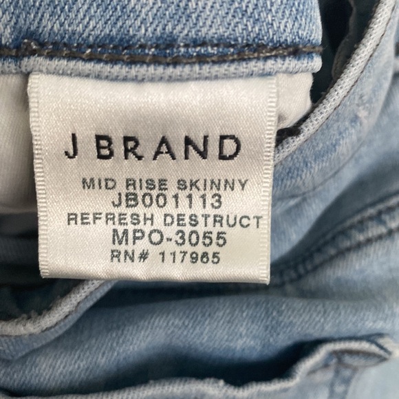 J Brand Mid Rise Skinny Distressed Women’s Jeans 32 - Picture 11 of 13